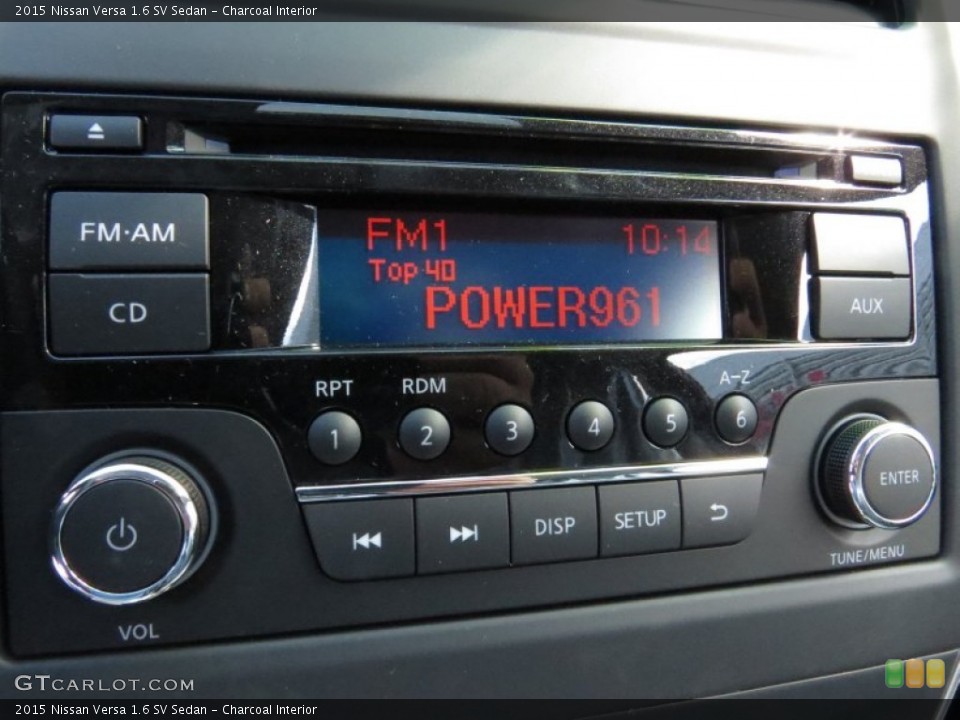 Charcoal Interior Audio System for the 2015 Nissan Versa 1.6 SV Sedan #94338279