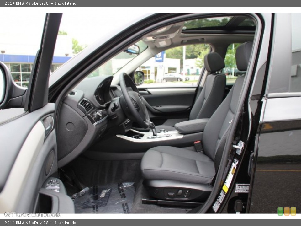 Black Interior Front Seat for the 2014 BMW X3 xDrive28i #94339116