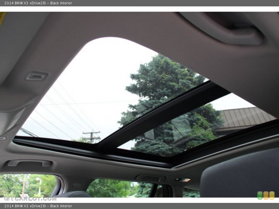 Black Interior Sunroof for the 2014 BMW X3 xDrive28i #94339158