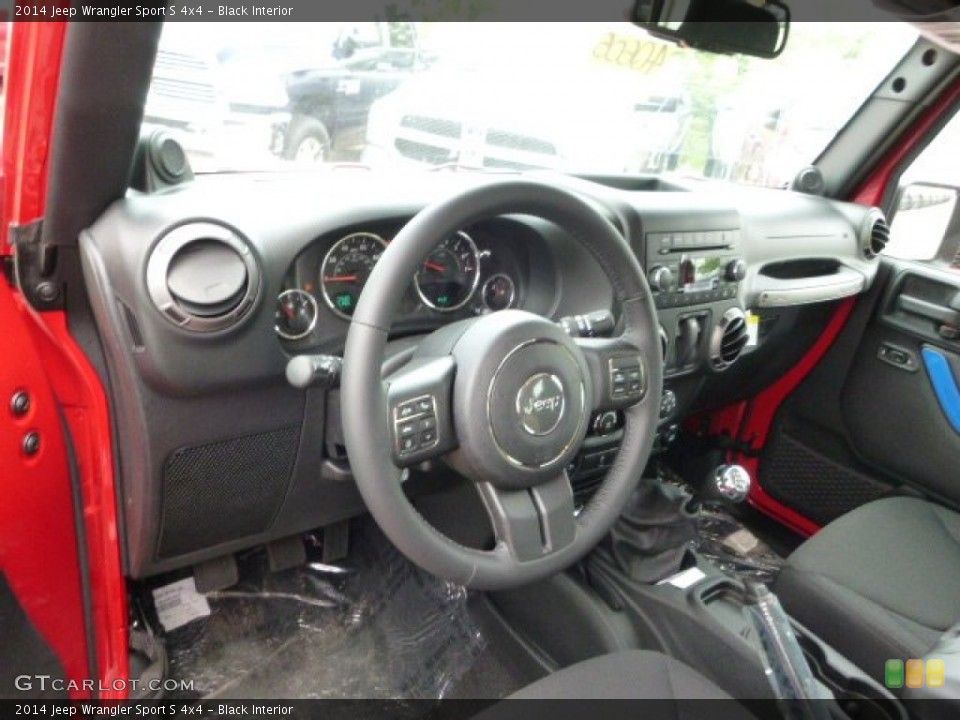 Black 2014 Jeep Wrangler Interiors