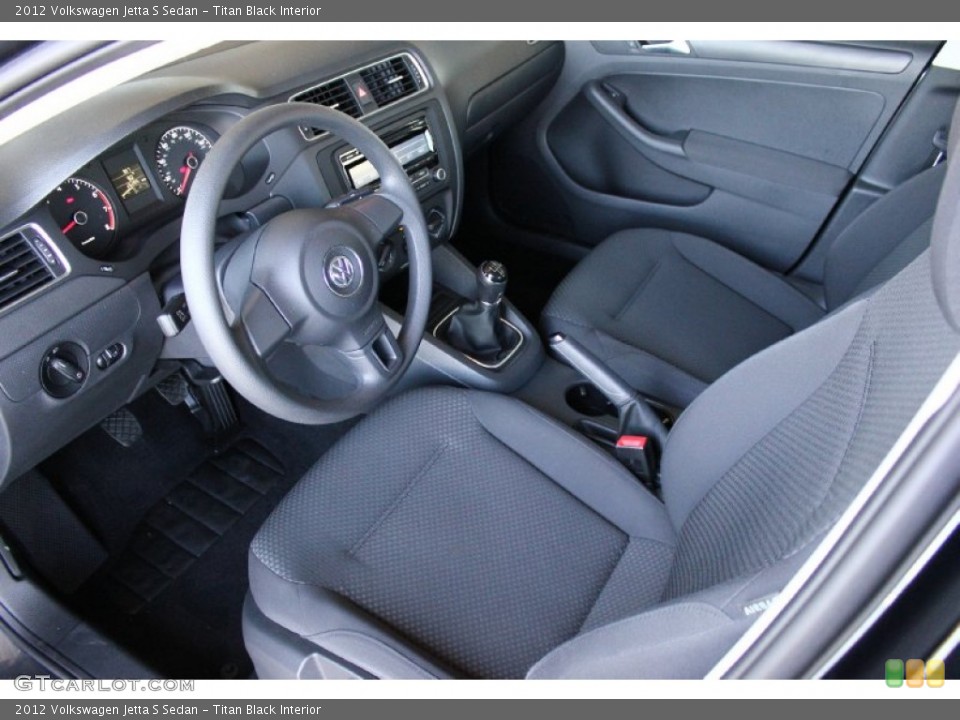 Titan Black Interior Photo for the 2012 Volkswagen Jetta S Sedan #94340406