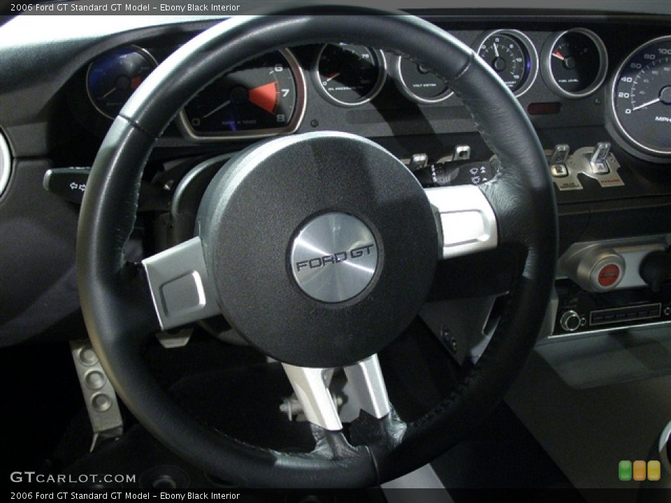Ebony Black Interior Steering Wheel for the 2006 Ford GT  #94342