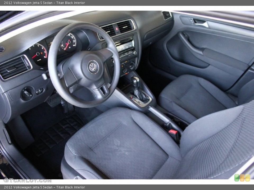 Titan Black Interior Photo for the 2012 Volkswagen Jetta S Sedan #94342079
