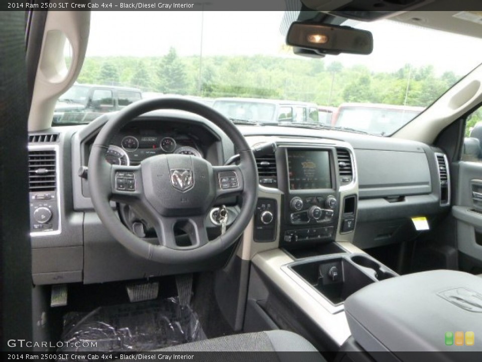 Black/Diesel Gray Interior Photo for the 2014 Ram 2500 SLT Crew Cab 4x4 #94342914
