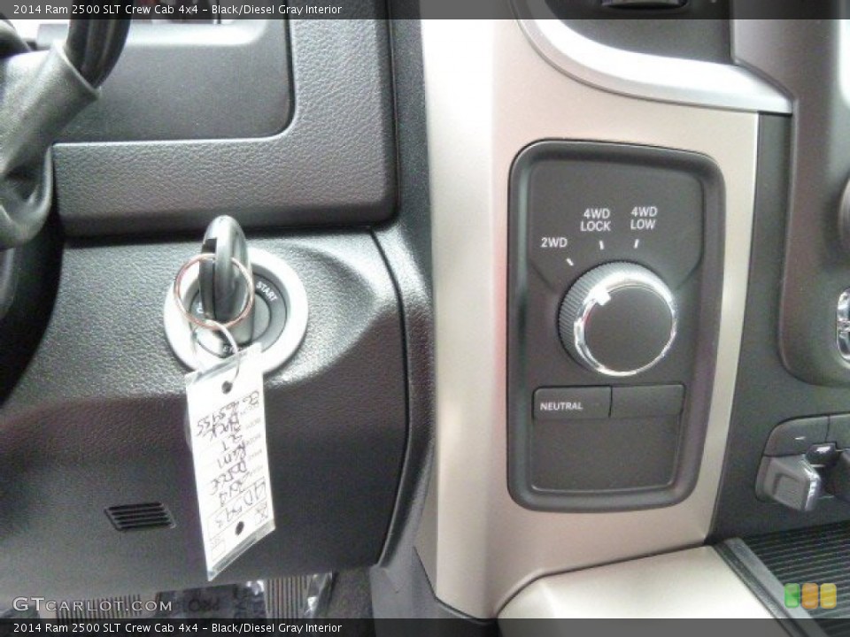 Black/Diesel Gray Interior Controls for the 2014 Ram 2500 SLT Crew Cab 4x4 #94342971