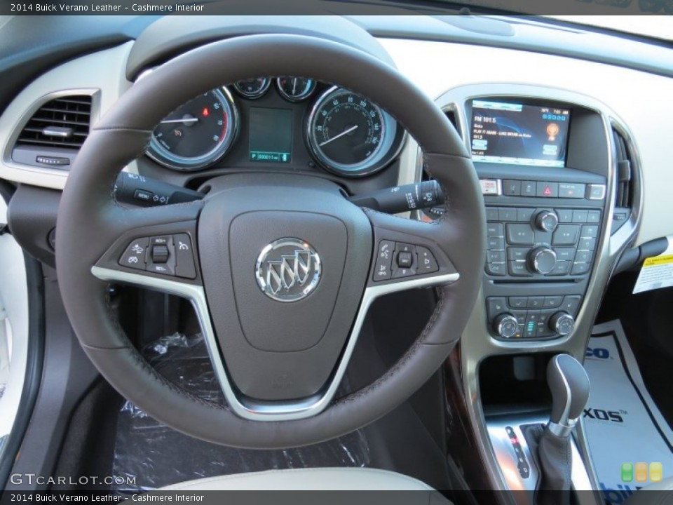 Cashmere Interior Steering Wheel for the 2014 Buick Verano Leather #94344789