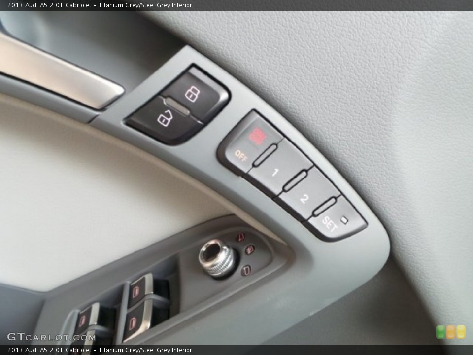 Titanium Grey/Steel Grey Interior Controls for the 2013 Audi A5 2.0T Cabriolet #94346319