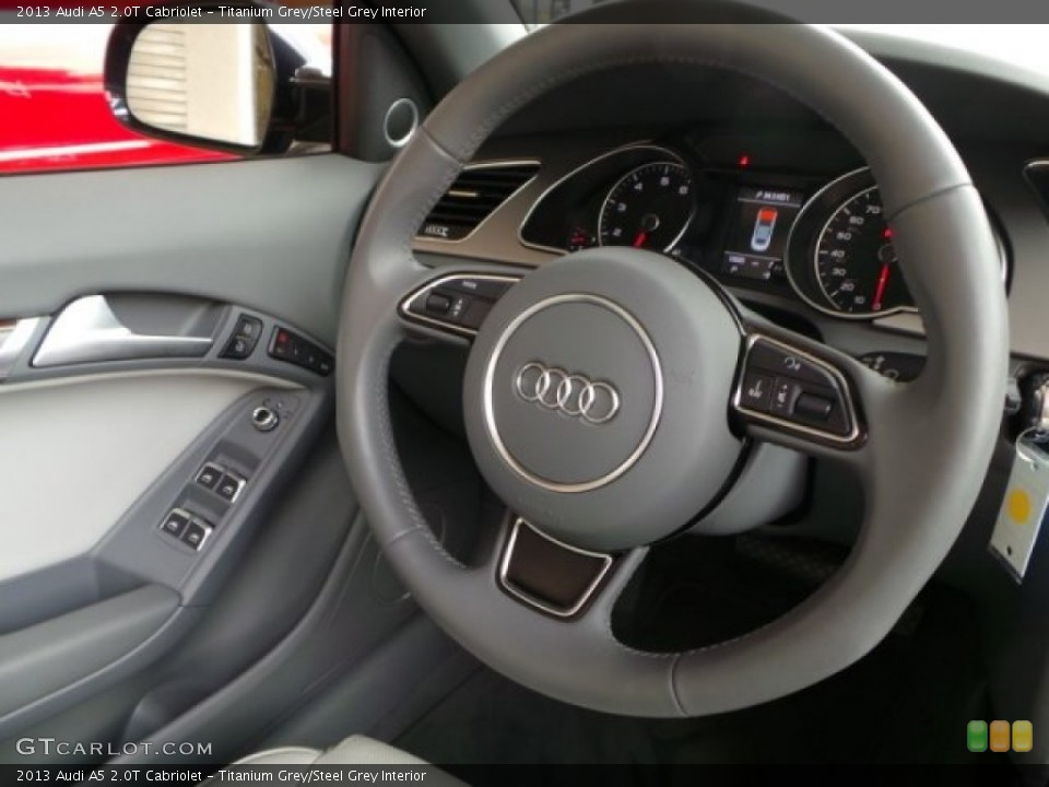 Titanium Grey/Steel Grey Interior Steering Wheel for the 2013 Audi A5 2.0T Cabriolet #94346673