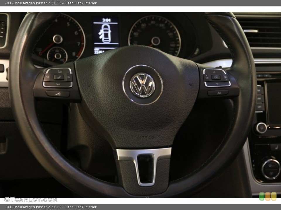 Titan Black Interior Steering Wheel for the 2012 Volkswagen Passat 2.5L SE #94346715