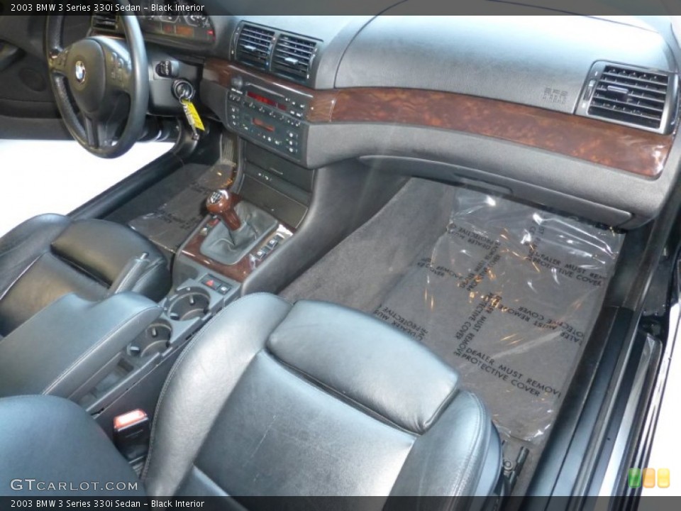 Black Interior Front Seat for the 2003 BMW 3 Series 330i Sedan #94347225