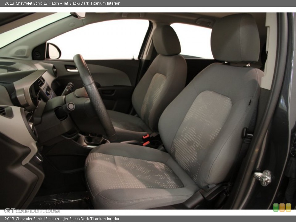 Jet Black/Dark Titanium Interior Front Seat for the 2013 Chevrolet Sonic LS Hatch #94350689