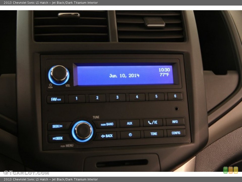 Jet Black/Dark Titanium Interior Controls for the 2013 Chevrolet Sonic LS Hatch #94350768