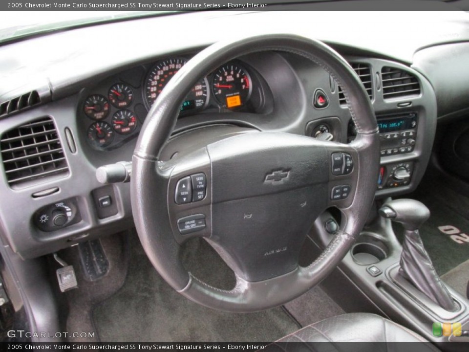 Ebony Interior Steering Wheel for the 2005 Chevrolet Monte Carlo Supercharged SS Tony Stewart Signature Series #94351545