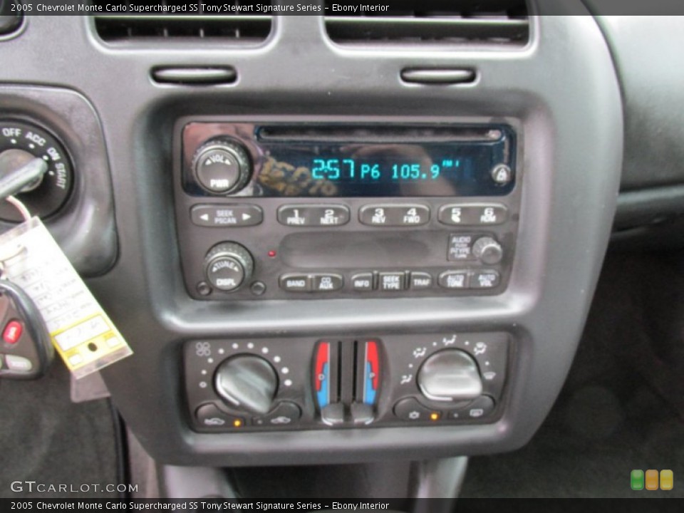 Ebony Interior Controls for the 2005 Chevrolet Monte Carlo Supercharged SS Tony Stewart Signature Series #94351578