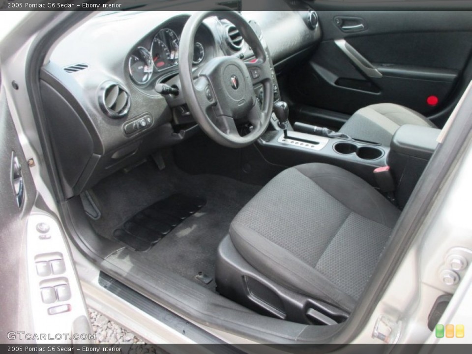 Ebony Interior Photo for the 2005 Pontiac G6 Sedan #94353543