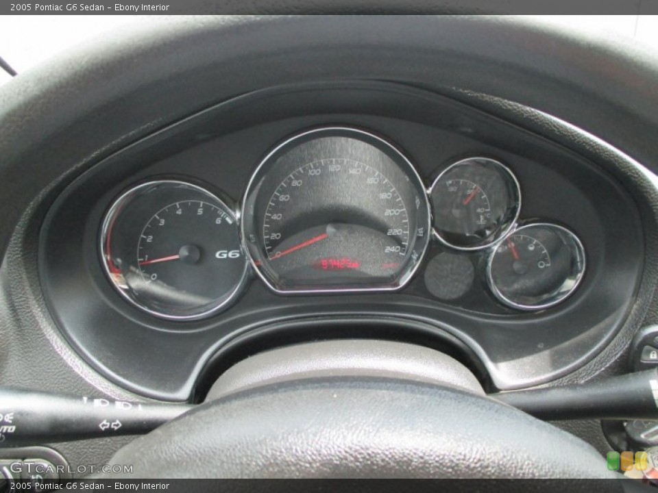 Ebony Interior Gauges for the 2005 Pontiac G6 Sedan #94353639