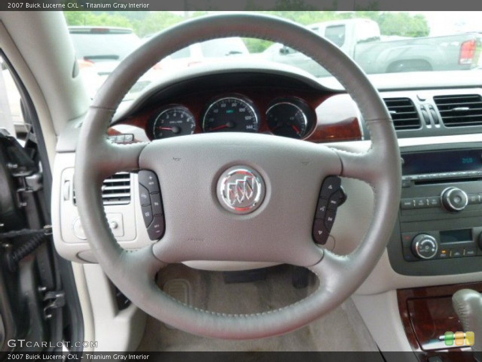 Titanium Gray Interior Steering Wheel for the 2007 Buick Lucerne CXL #94354497