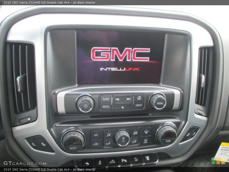 Jet Black Interior Controls for the 2015 GMC Sierra 2500HD SLE Double Cab 4x4 #94354938