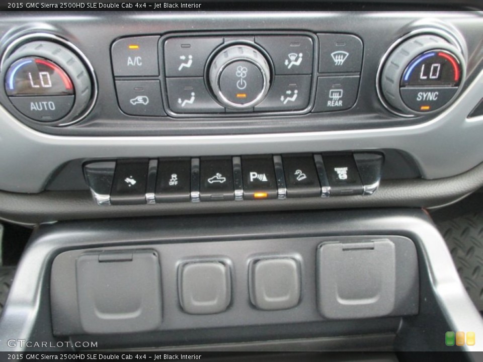 Jet Black Interior Controls for the 2015 GMC Sierra 2500HD SLE Double Cab 4x4 #94355028