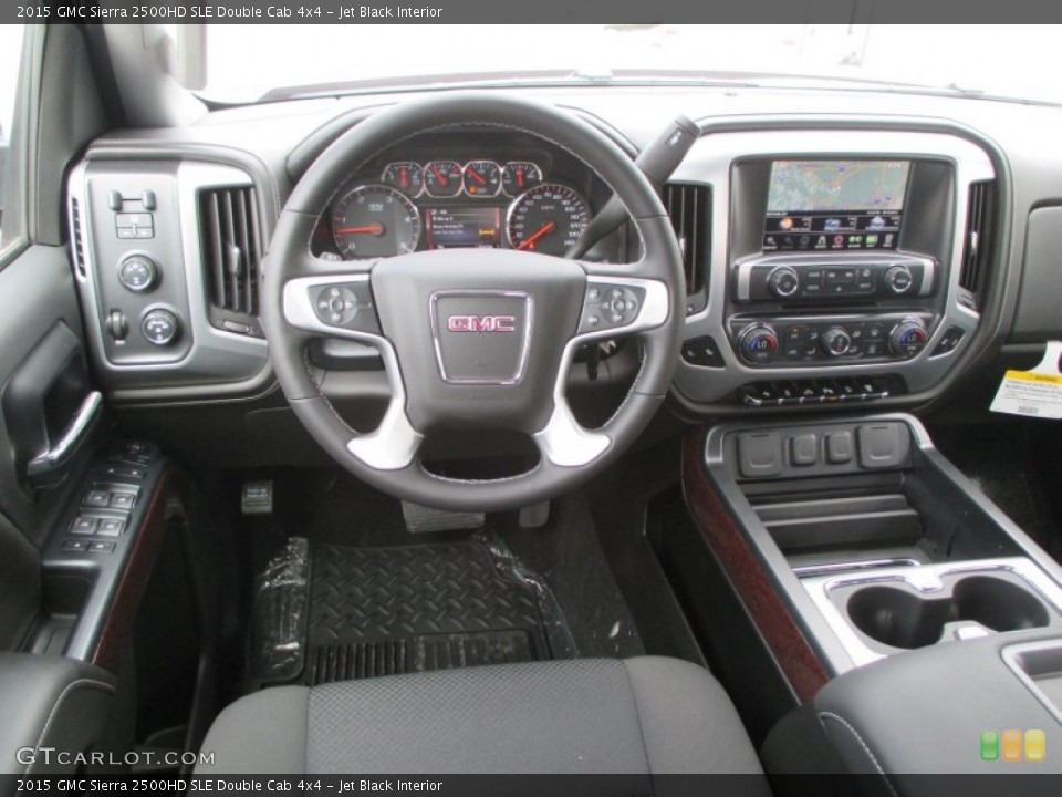 Jet Black Interior Dashboard for the 2015 GMC Sierra 2500HD SLE Double Cab 4x4 #94355166