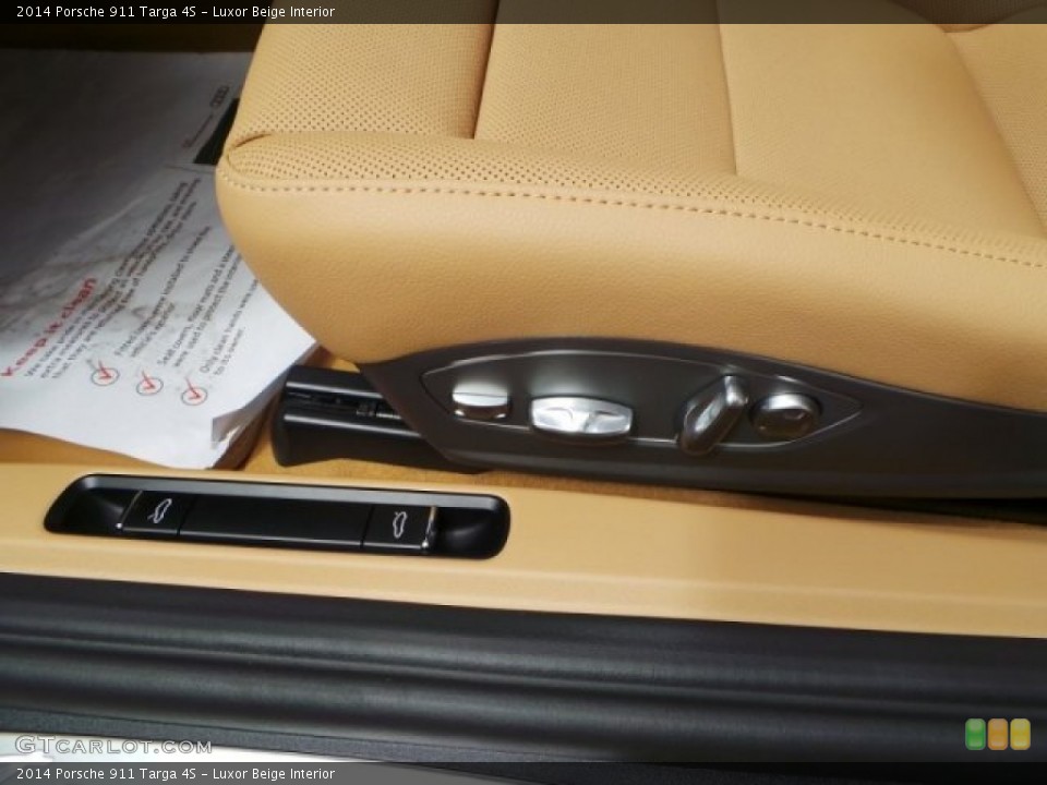 Luxor Beige Interior Front Seat for the 2014 Porsche 911 Targa 4S #94362203