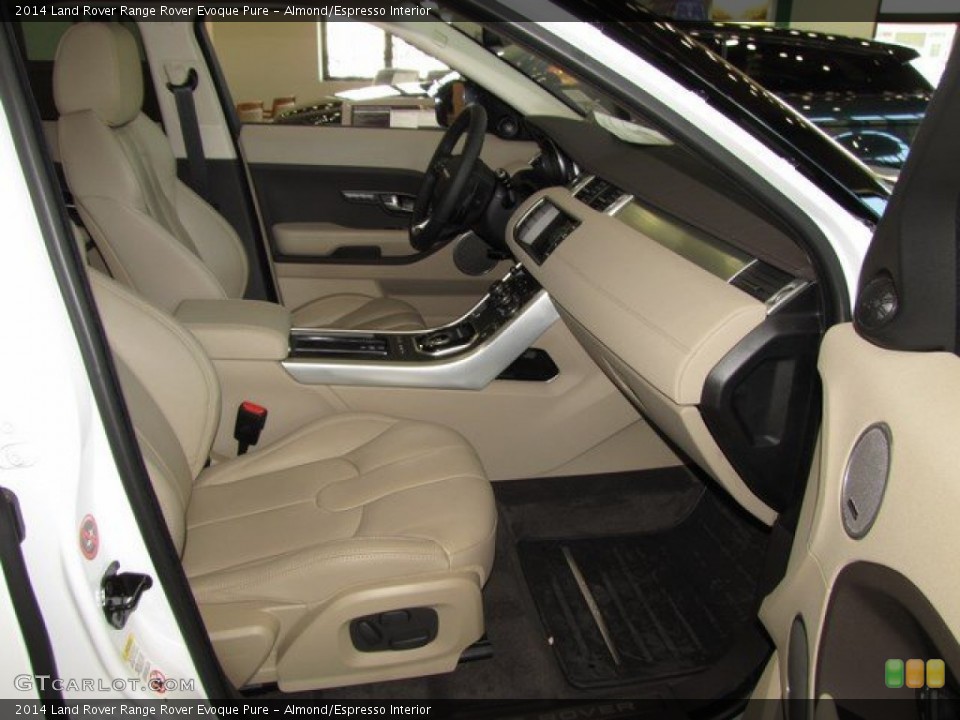 Almond/Espresso Interior Photo for the 2014 Land Rover Range Rover Evoque Pure #94362251