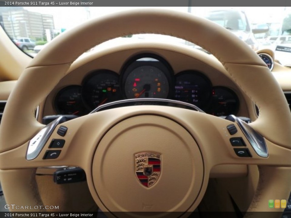Luxor Beige Interior Steering Wheel for the 2014 Porsche 911 Targa 4S #94362386
