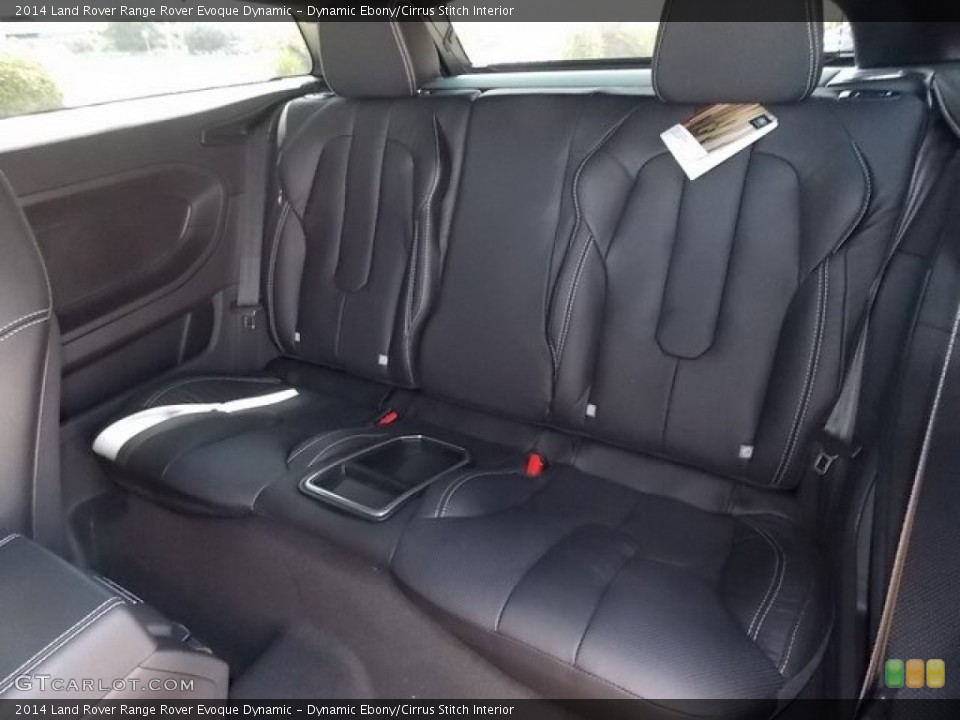 Dynamic Ebony/Cirrus Stitch Interior Rear Seat for the 2014 Land Rover Range Rover Evoque Dynamic #94363574