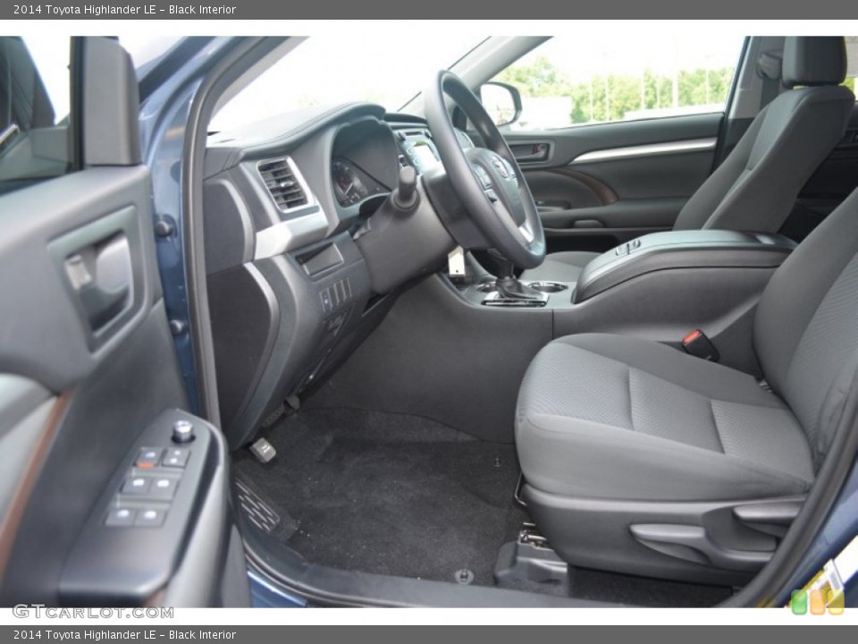 Black Interior Front Seat for the 2014 Toyota Highlander LE #94370186