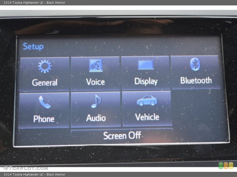 Black Interior Controls for the 2014 Toyota Highlander LE #94370360