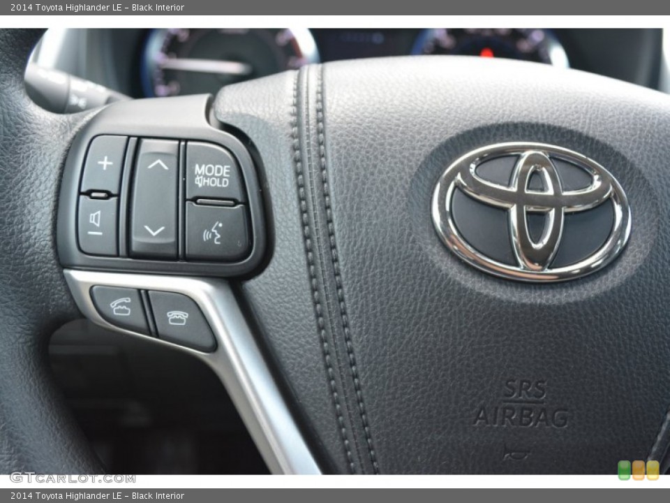 Black Interior Controls for the 2014 Toyota Highlander LE #94370489