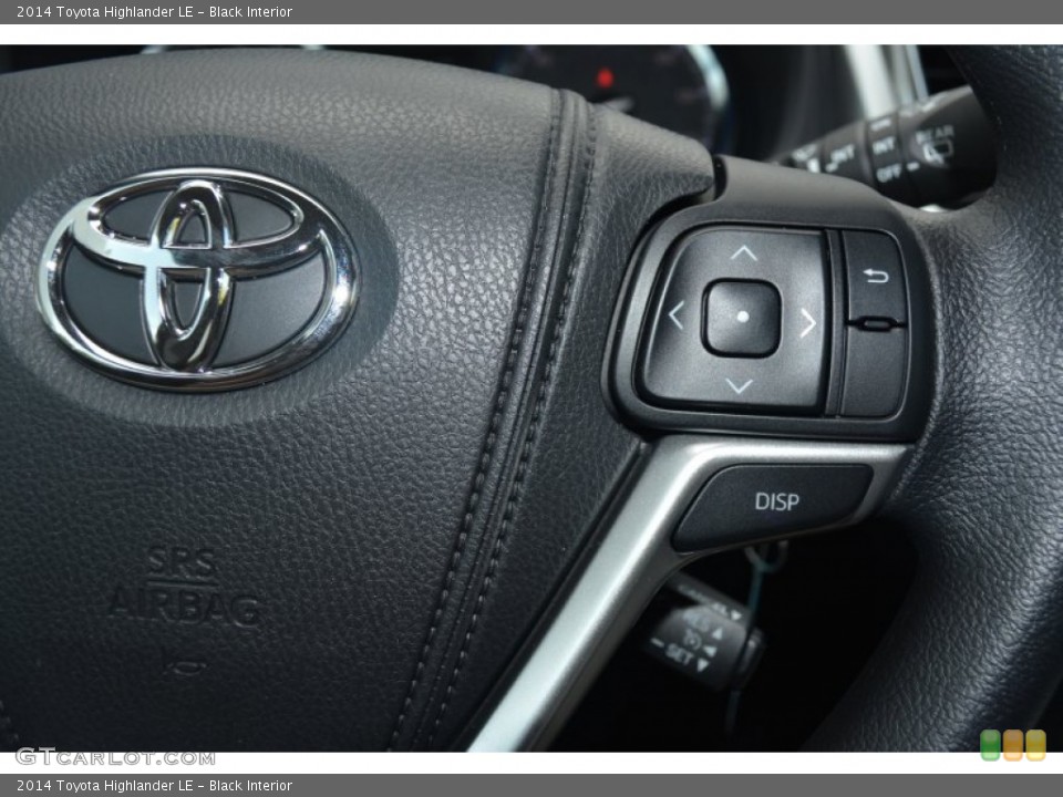 Black Interior Controls for the 2014 Toyota Highlander LE #94370516