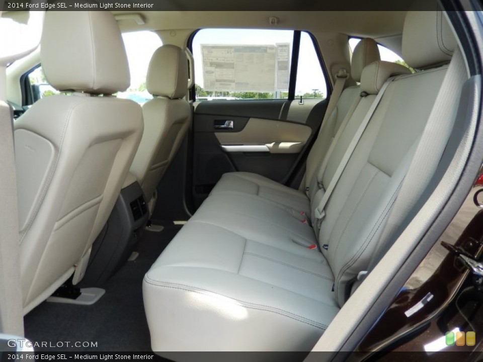 Medium Light Stone Interior Rear Seat for the 2014 Ford Edge SEL #94374290