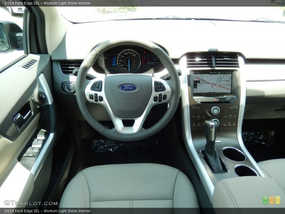 Medium Light Stone Interior Dashboard for the 2014 Ford Edge SEL #94374311
