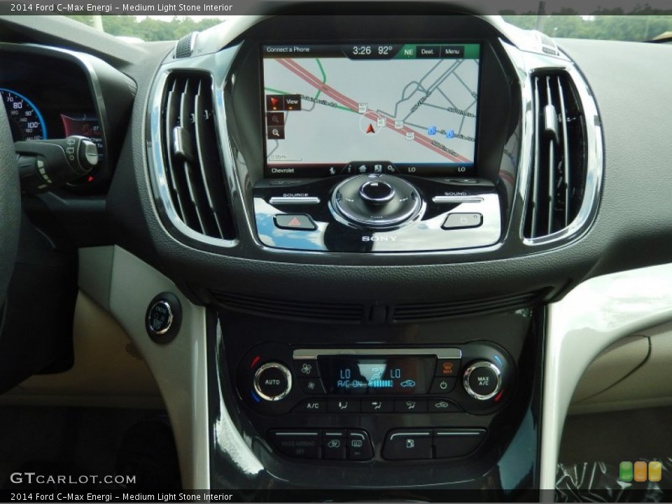 Medium Light Stone Interior Navigation for the 2014 Ford C-Max Energi #94375646
