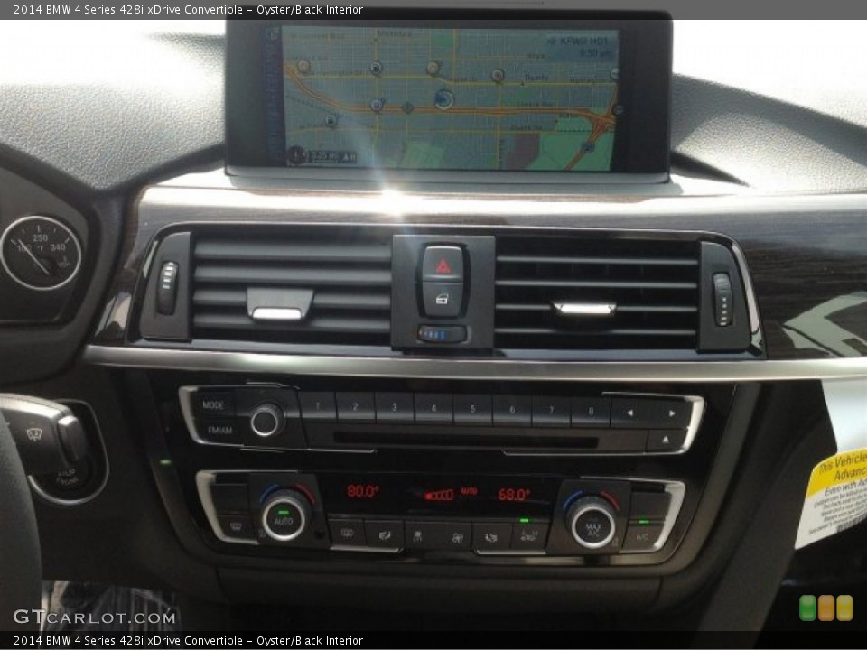 Oyster/Black Interior Navigation for the 2014 BMW 4 Series 428i xDrive Convertible #94377644