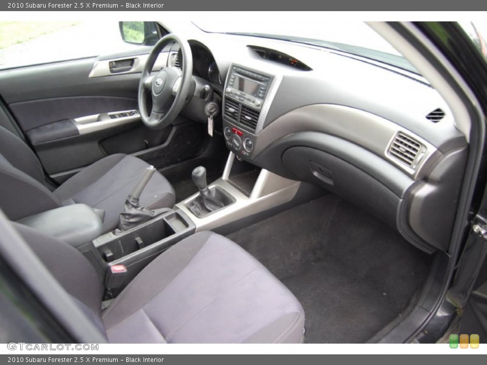 Black Interior Dashboard for the 2010 Subaru Forester 2.5 X Premium #94382879