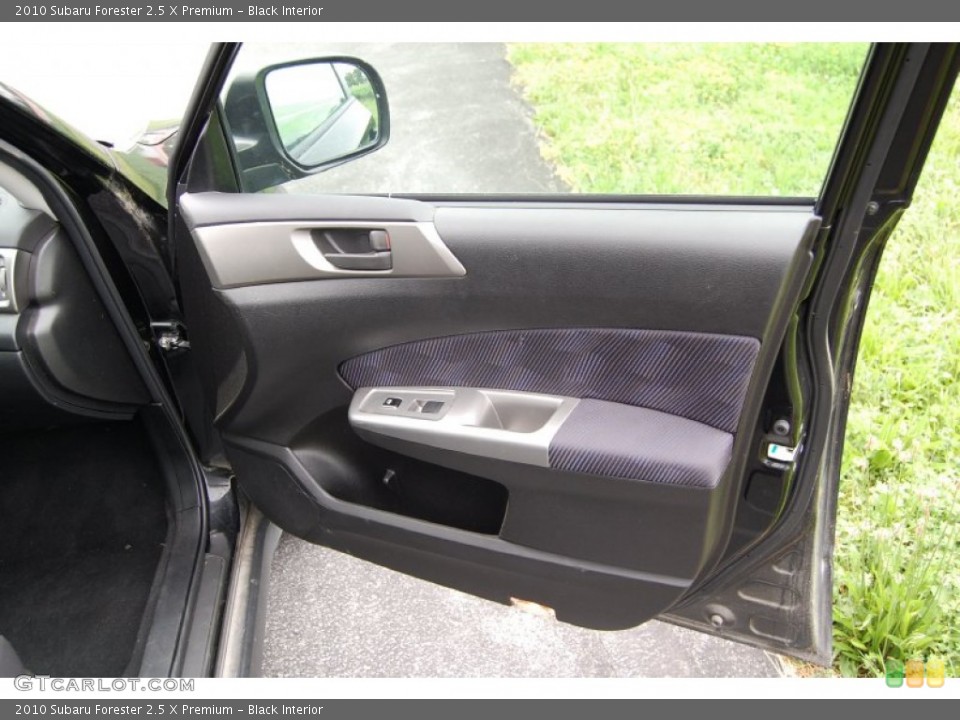 Black Interior Door Panel for the 2010 Subaru Forester 2.5 X Premium #94382921