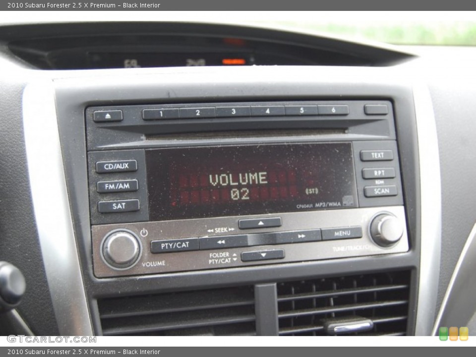 Black Interior Controls for the 2010 Subaru Forester 2.5 X Premium #94382966