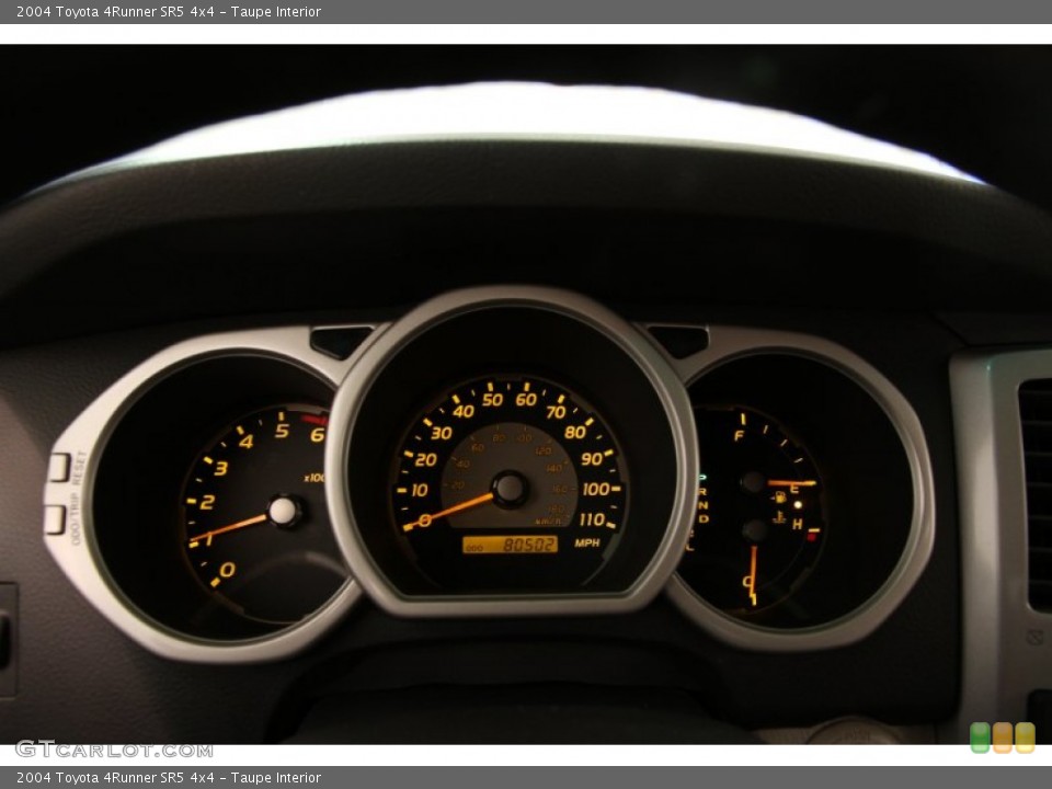 Taupe Interior Gauges for the 2004 Toyota 4Runner SR5 4x4 #94384541