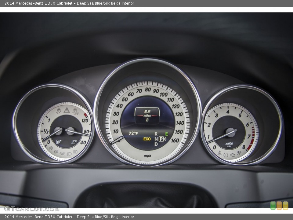 Deep Sea Blue/Silk Beige Interior Gauges for the 2014 Mercedes-Benz E 350 Cabriolet #94385882