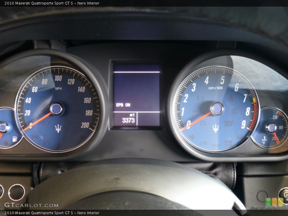 Nero Interior Gauges for the 2010 Maserati Quattroporte Sport GT S #94387778