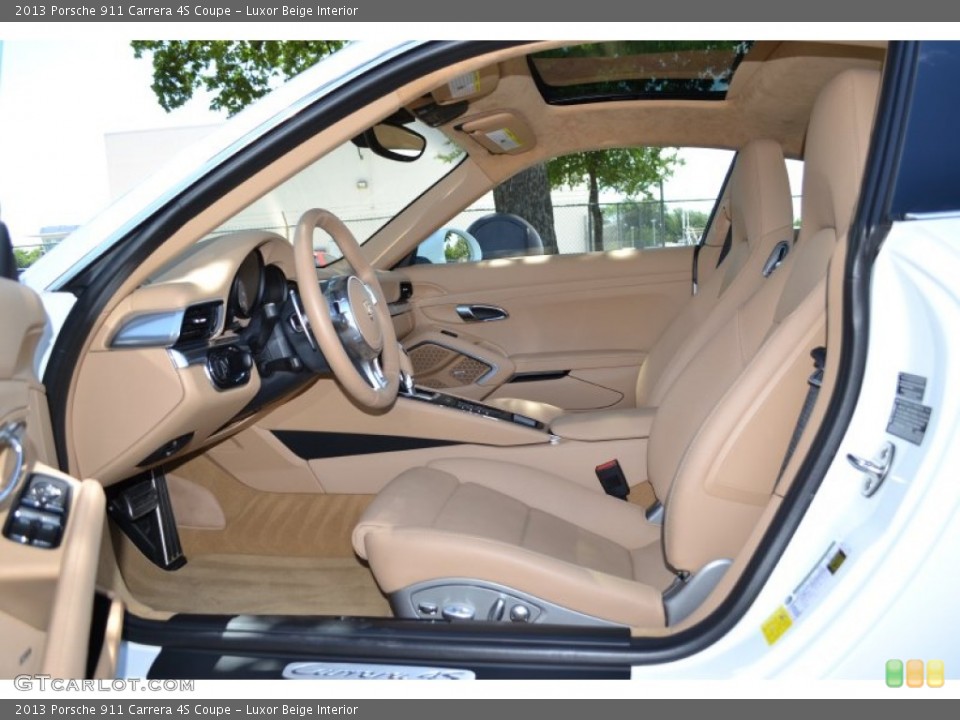 Luxor Beige Interior Photo for the 2013 Porsche 911 Carrera 4S Coupe #94389710