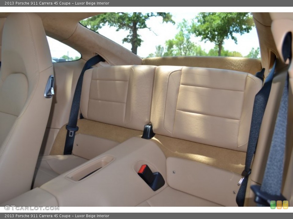 Luxor Beige Interior Rear Seat for the 2013 Porsche 911 Carrera 4S Coupe #94389731