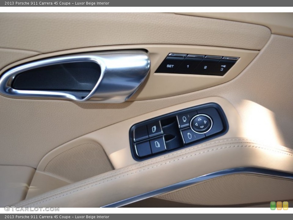 Luxor Beige Interior Controls for the 2013 Porsche 911 Carrera 4S Coupe #94389788