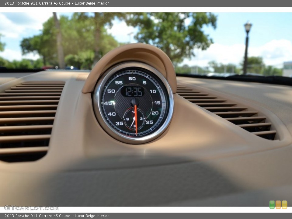 Luxor Beige Interior Gauges for the 2013 Porsche 911 Carrera 4S Coupe #94389899