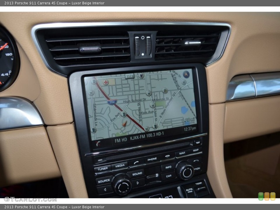 Luxor Beige Interior Navigation for the 2013 Porsche 911 Carrera 4S Coupe #94390004