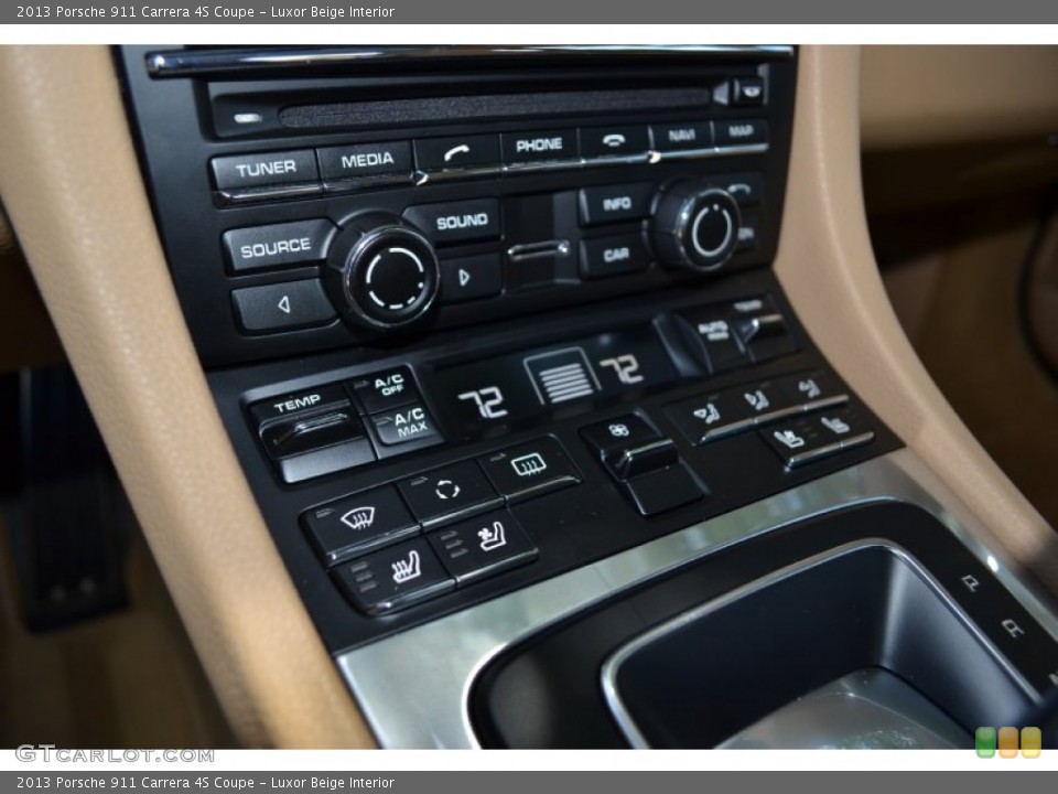 Luxor Beige Interior Controls for the 2013 Porsche 911 Carrera 4S Coupe #94390018