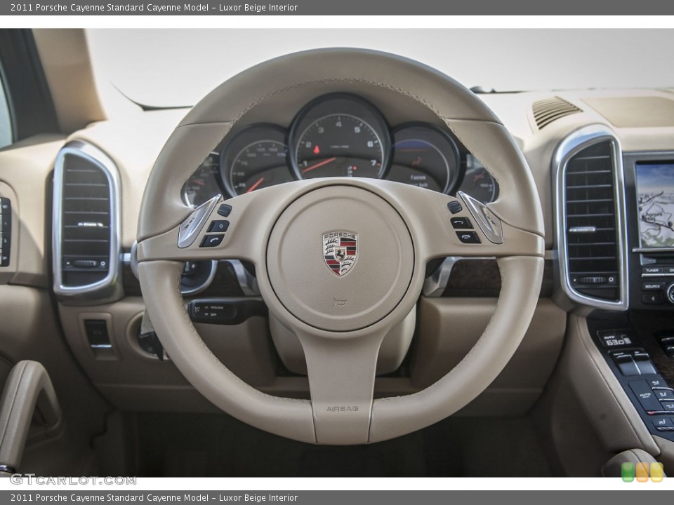 Luxor Beige Interior Steering Wheel for the 2011 Porsche Cayenne  #94396502