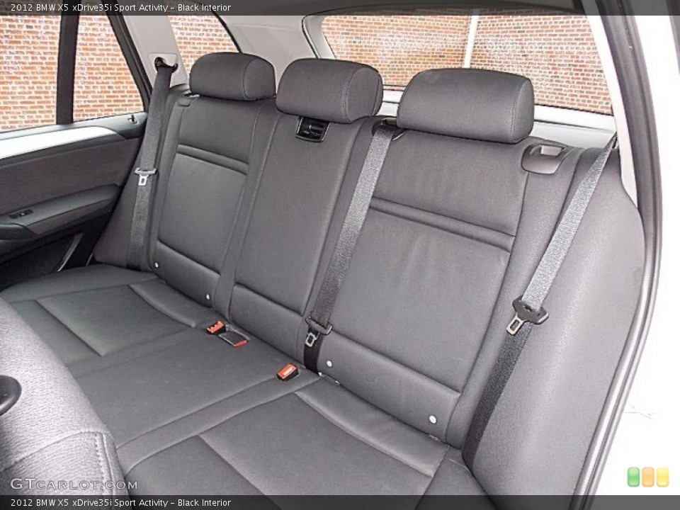 Black Interior Rear Seat for the 2012 BMW X5 xDrive35i Sport Activity #94396646